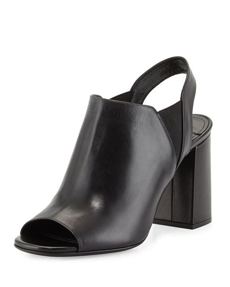 prada black wavy sandals|prada chunky heel sandal.